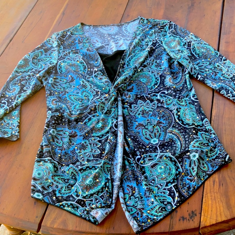 Stretch top w sequins